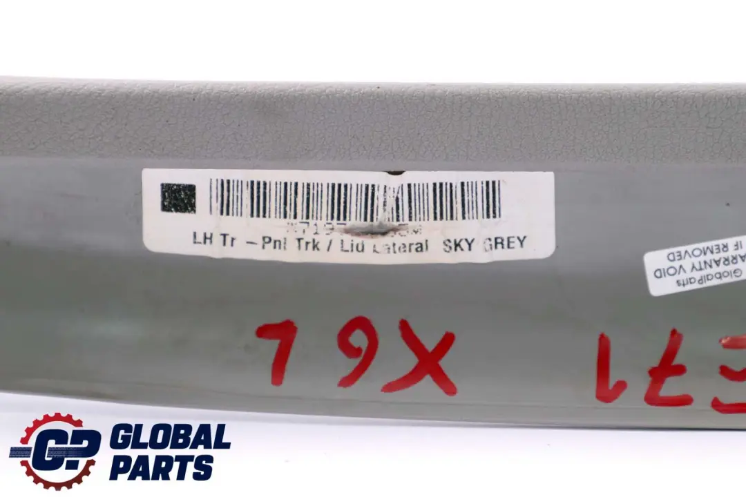 Left N/S Trunk Lid Panel Tailgate Trim Cover to BMW X6 Series E71 Rear with Part number 7197155 BMW X6 Series E71 Rear Left N/S Trunk Lid Panel Tailgate Trim Cover - SKU 7197155 - Part number 7197155