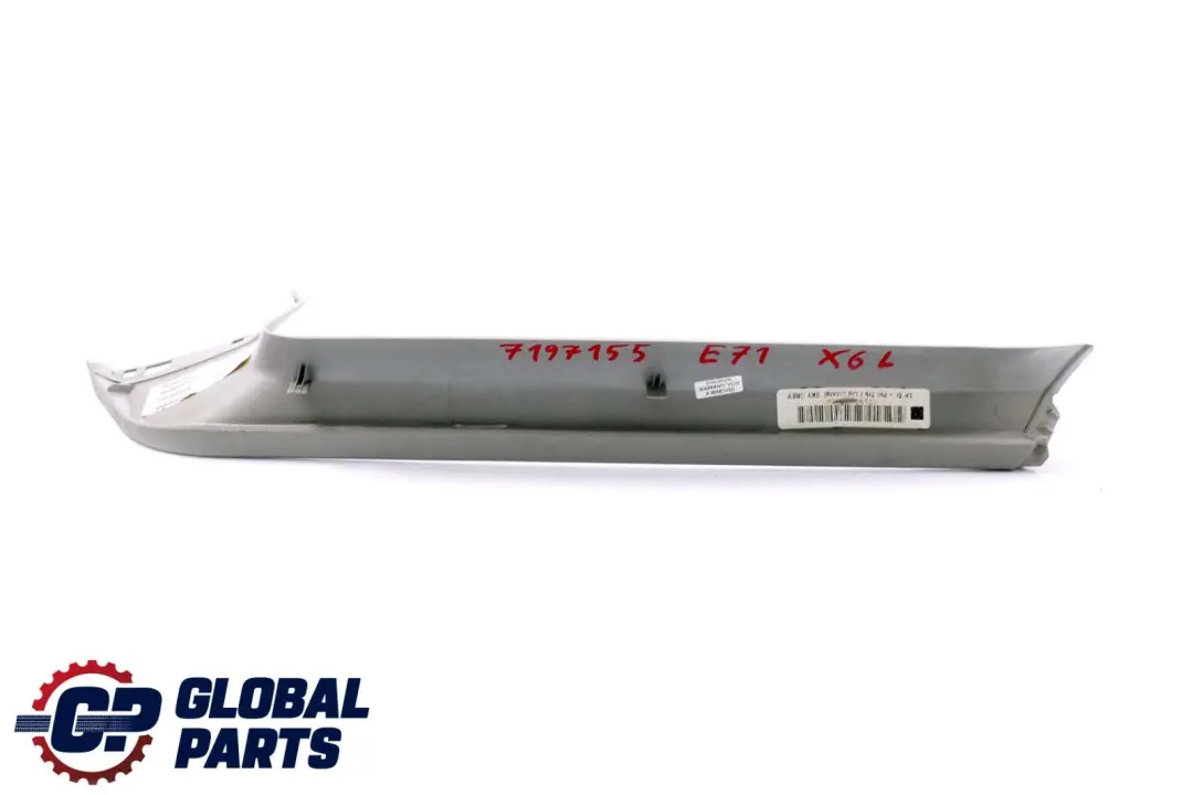 Left N/S Trunk Lid Panel Tailgate Trim Cover to BMW X6 Series E71 Rear with Part number 7197155 BMW X6 Series E71 Rear Left N/S Trunk Lid Panel Tailgate Trim Cover - SKU 7197155 - Part number 7197155