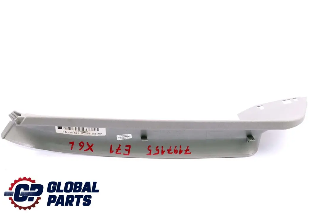BMW X6 er E71 Verkleidung Heckklappe Links Gepäckraum Himmelgrau Grau - SKU 7197155 - Teilenummer 7197155