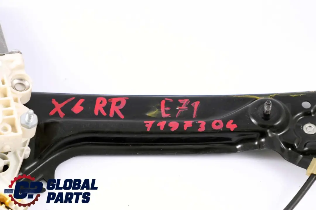 Door Window Lifter Mechanism Electric Rear Right O/S to BMW X6 E71 with Part number 7197304 BMW X6 E71 Door Window Lifter Mechanism Electric Rear Right O/S - SKU 7197304 - Part number 7197304