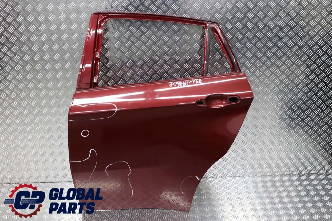 Door Rear Left N/S Vermilionrot Vermilion Red Metallic - A82 to BMW X6 Series E71 with Part number 7198161 BMW X6 Series E71 Door Rear Left N/S Vermilionrot Vermilion Red Metallic - A82 - SKU 7198161-VER - Part number 7198161