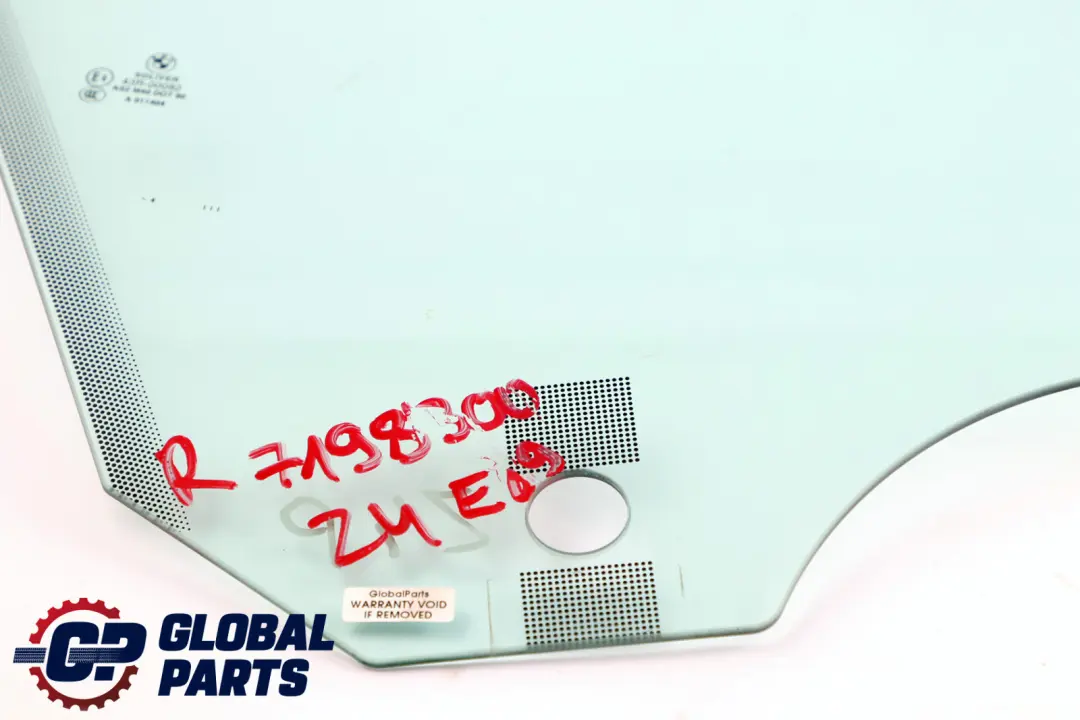 Delantero Derecho Puerta Lado Verde Cristal AS2 para BMW Serie Z4 E89 con número de pieza 7198300 BMW Serie Z4 E89 Delantero Derecho Puerta Lado Verde Cristal AS2 - SKU 7198300 - Número de pieza 7198300