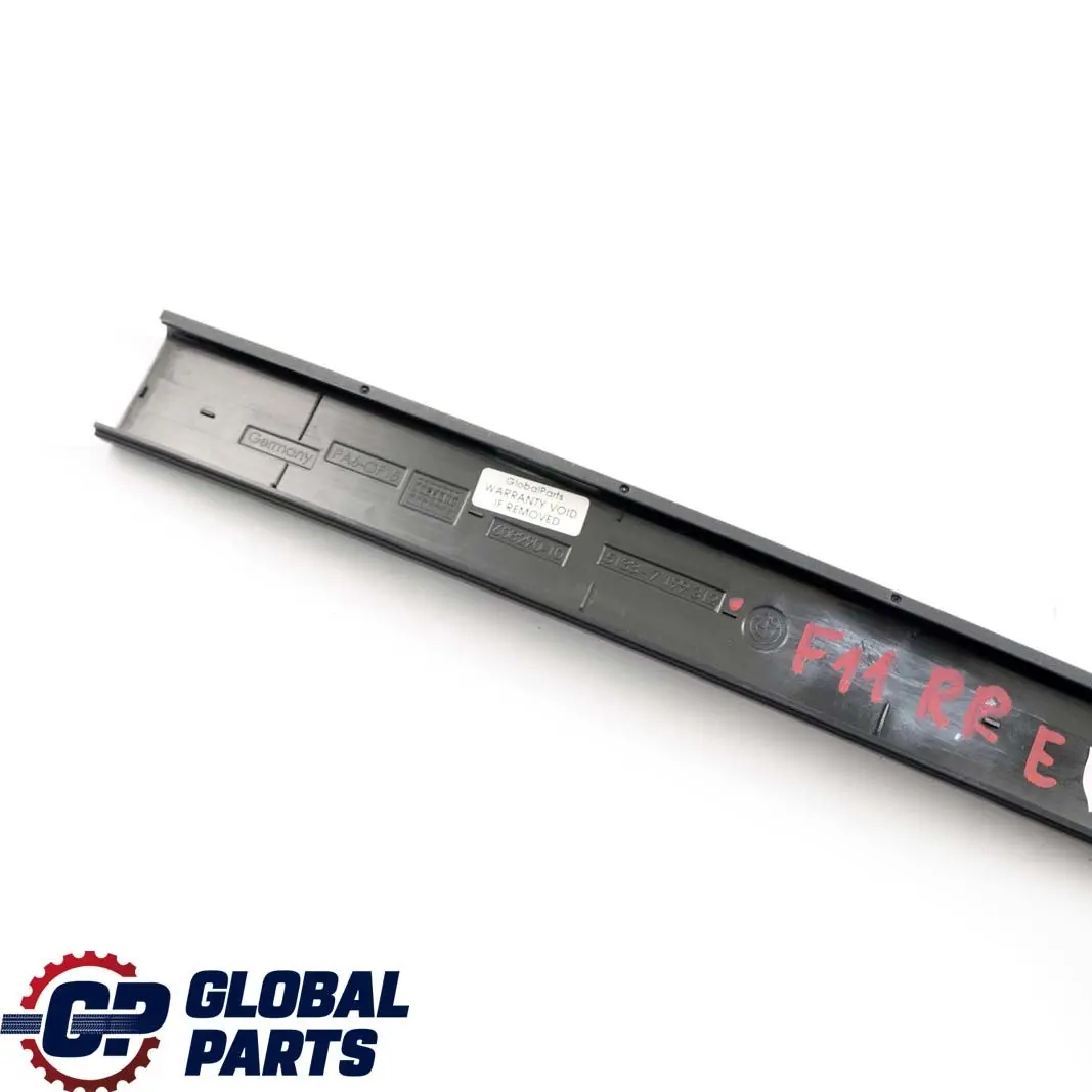 BMW 5 Series F11 F11N Rear Right O/S Window Guide Web Cover Trim Black - SKU 7199312 - Part number 7199312
