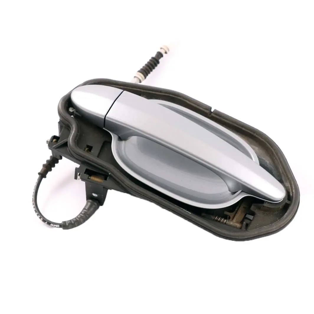 BMW 5 E60 E61 Poignee de Porte Arriere Gauche Gris Argente Metallique A08 - SKU 7199555-SBG - Numéro de pièce 7034469