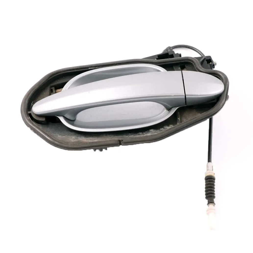 BMW E60 E61 Asidero Trasero Izquierdo Silbergrau Gris Plata A08 - SKU 7199555-SBG - Número de pieza 7034469