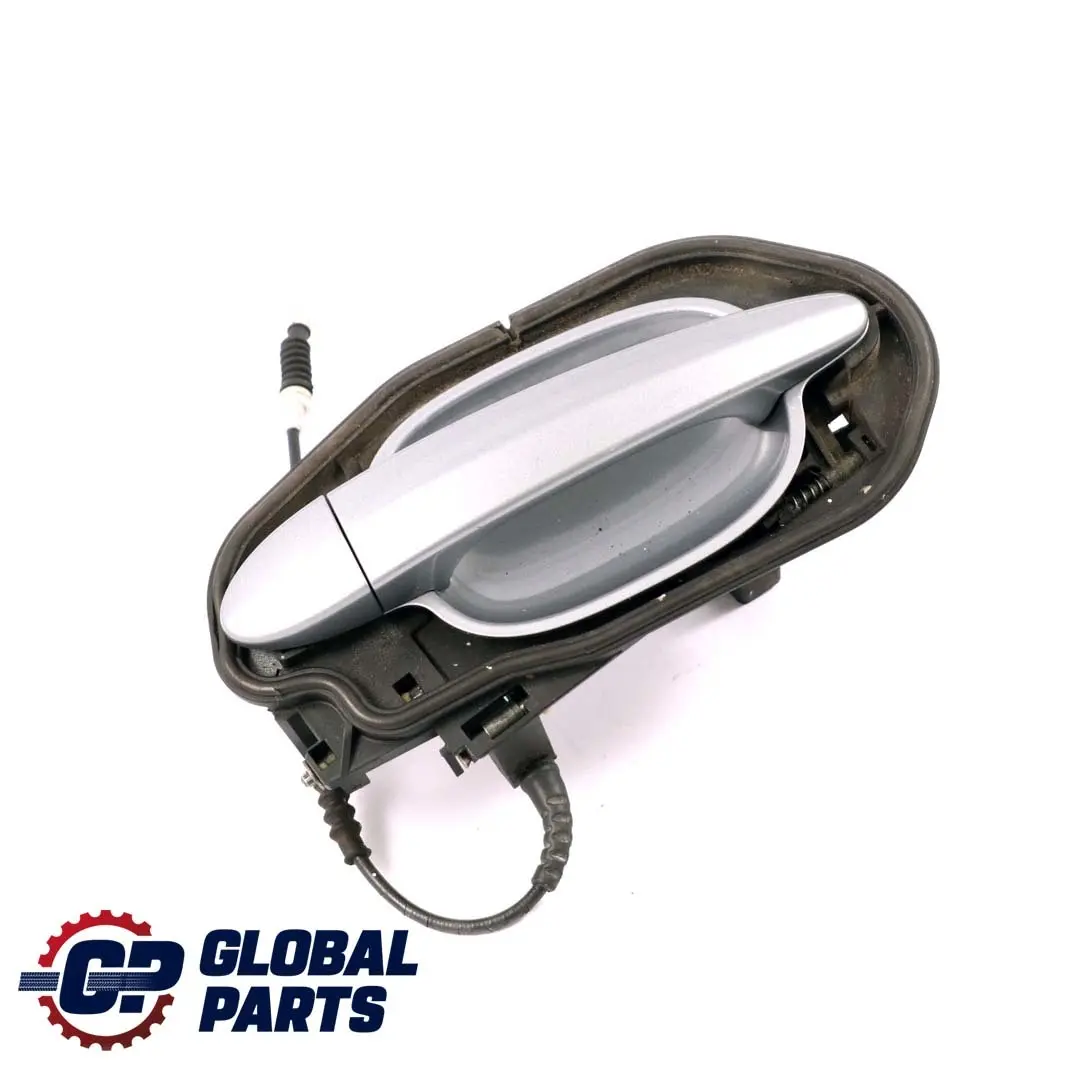 BMW 5 Series E60 E61 1 Rear Left Grab Handle N/S Silbergrau Silver Grey A08 - SKU 7199555-SBG1 - Part number 7034469