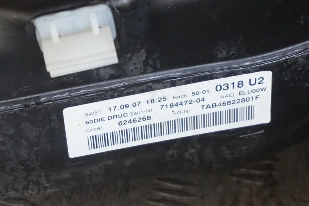 Bare Plastic Fuel Tank Diesel to BMW 5 Series E60 E60N LCI with Part number 7200079 BMW 5 Series E60 E60N LCI Bare Plastic Fuel Tank Diesel - SKU 7200079-2 - Part number 7200079