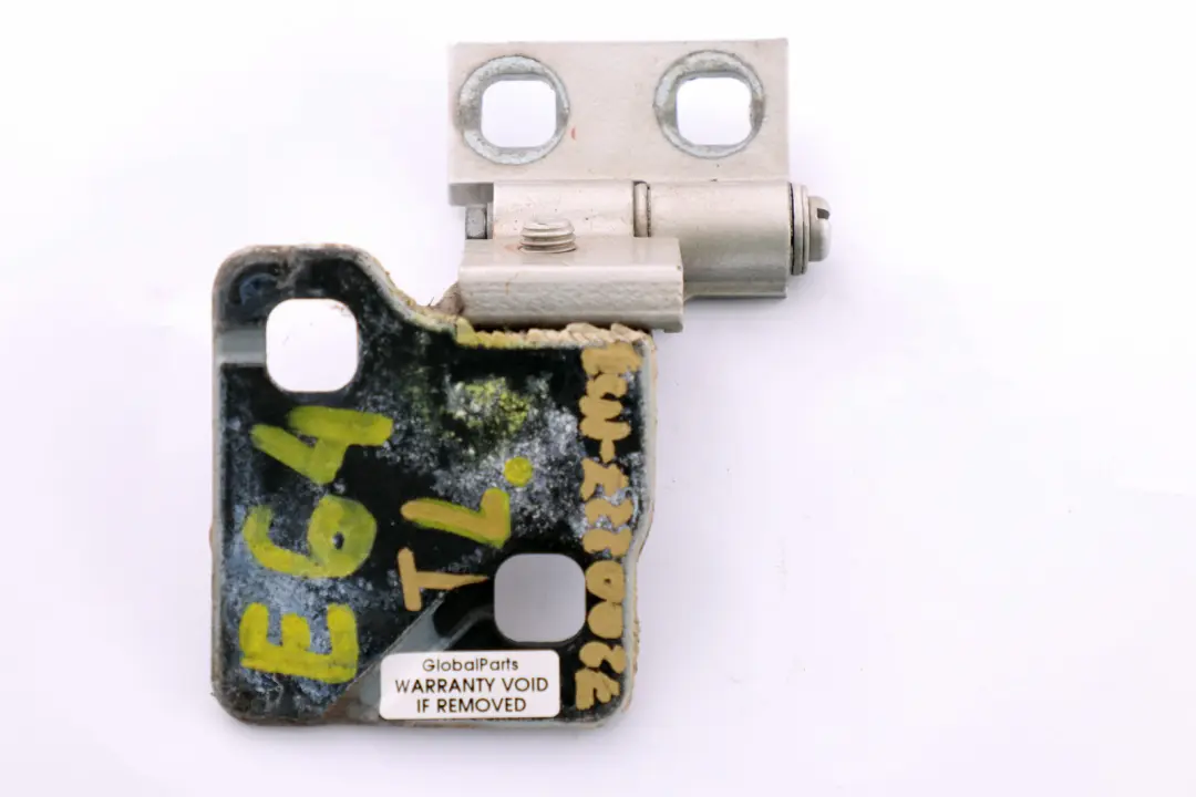 BMW 6 Series E63 E64 Door Hinge Front Top Left N/S Mineralsilber Silver 7072669 - SKU 7200227-MSB - Part number 7200227