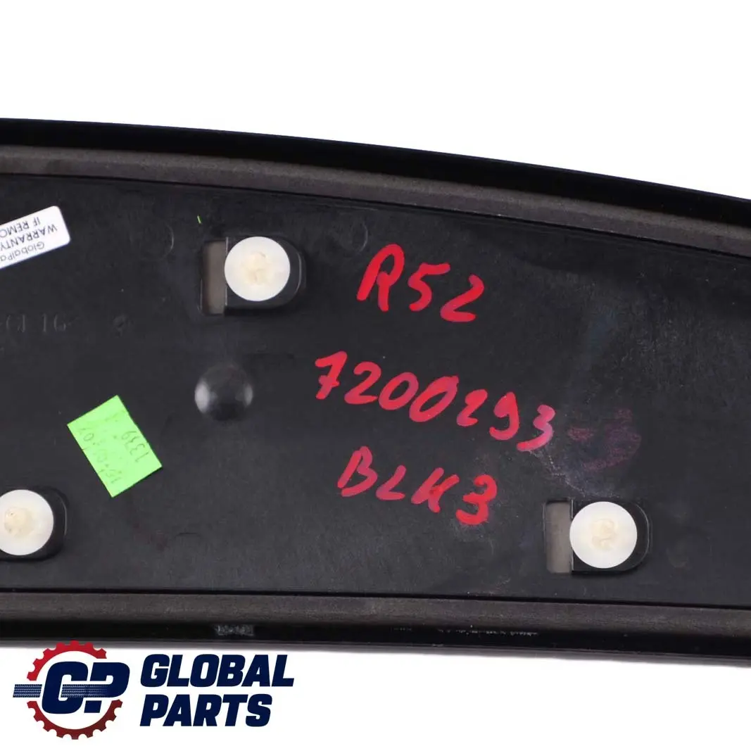 Front Windscreen Top Panel Cover Spoiler Black to BMW MINI Cabrio 3 R52 R57 with Part number 7200293 BMW MINI Cabrio 3 R52 R57 Front Windscreen Top Panel Cover Spoiler Black - SKU 7200293-BLK3 - Part number 7200293