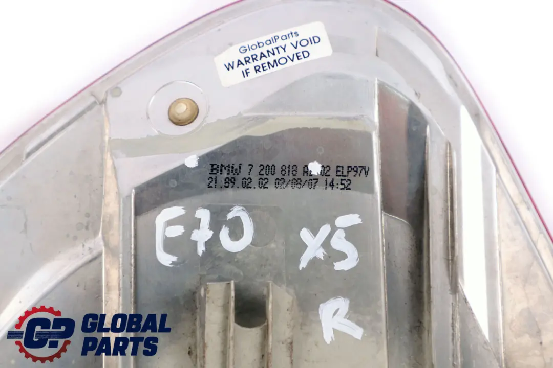 Light In The Side Panel Right O/S to BMW X5 Series E70 Rear with Part number 7200818 BMW X5 Series E70 Rear Light In The Side Panel Right O/S - SKU 7200818 - Part number 7200818