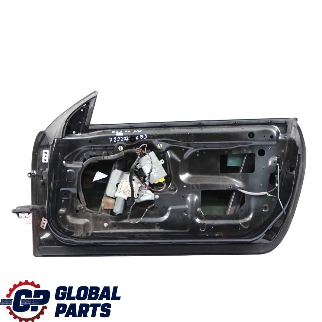 Door Front Right O/S Black Sapphire Metallic - 475 to BMW 6 Series E63 E64 with Part number 7202076 BMW 6 Series E63 E64 Door Front Right O/S Black Sapphire Metallic - 475 - SKU 7202076-BS - Part number 7202076