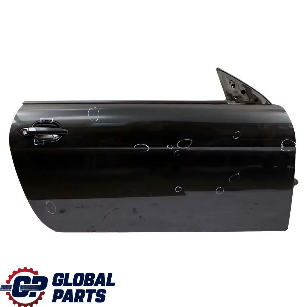 BMW 6 Series E63 E64 Door Front Right O/S Black Sapphire Metallic - 475 - SKU 7202076-BS - Part number 7202076