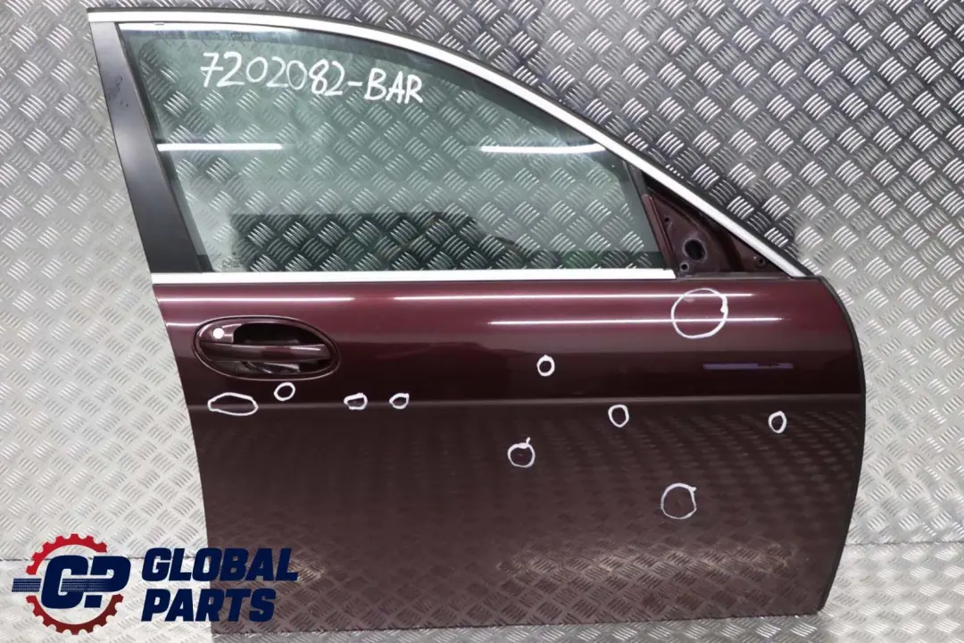 BMW 7 Series E65 E66 Door Front Right O/S Barberarot Barbera Red - A39 - SKU 7202082-BAR - Part number 7202082