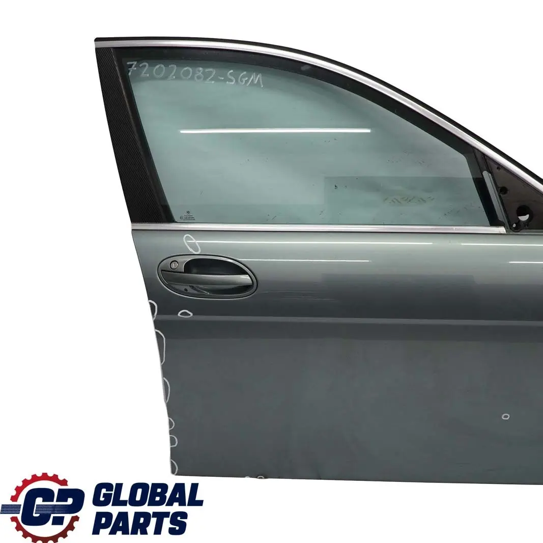 BMW E65 E66 Porte avant Droite Vert Ardoise Gris Metallique - 449 - SKU 7202082-SGM - Numéro de pièce 7202082