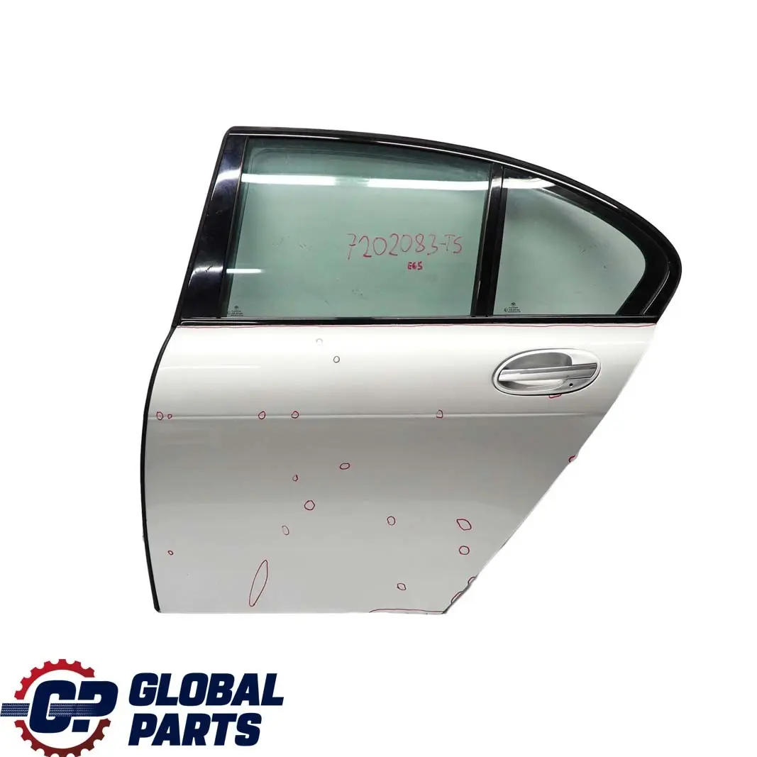 BMW E65 Porte Arriere Gauche Argent Titane Titan Silver Metallique - 354 - SKU 7202083-TS - Numéro de pièce 7202083