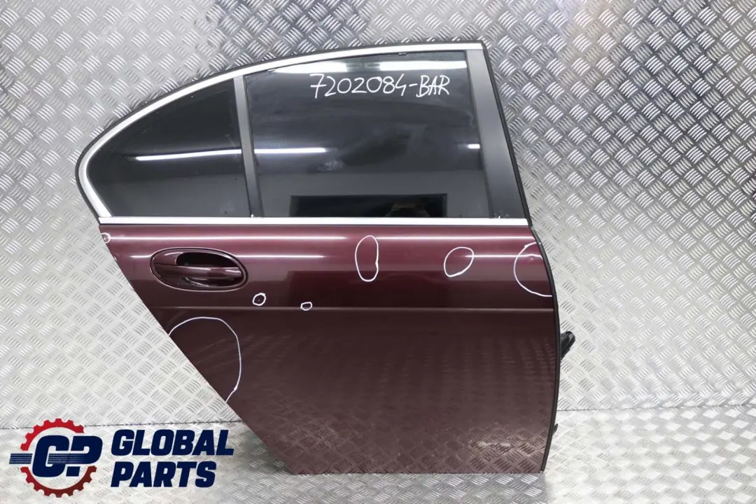 Puerta Trasera Derecha Barberarot Barbera Rojo Metalico - A39 para BMW E65 con número de pieza 7202084 BMW E65 Puerta Trasera Derecha Barberarot Barbera Rojo Metalico - A39 - SKU 7202084-BAR - Número de pieza 7202084