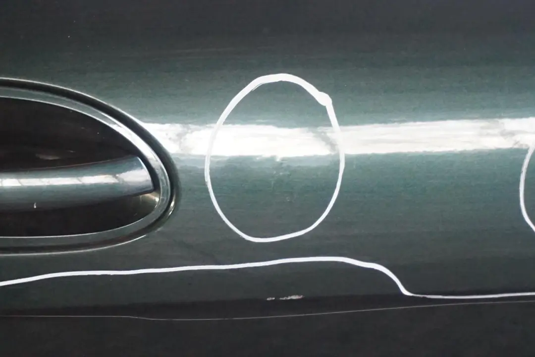 BMW 7 Series E65 Door Rear Right O/S Oxfordgruen Oxford Green Metallic - 430 - SKU 7202084-OXF - Part number 7202084