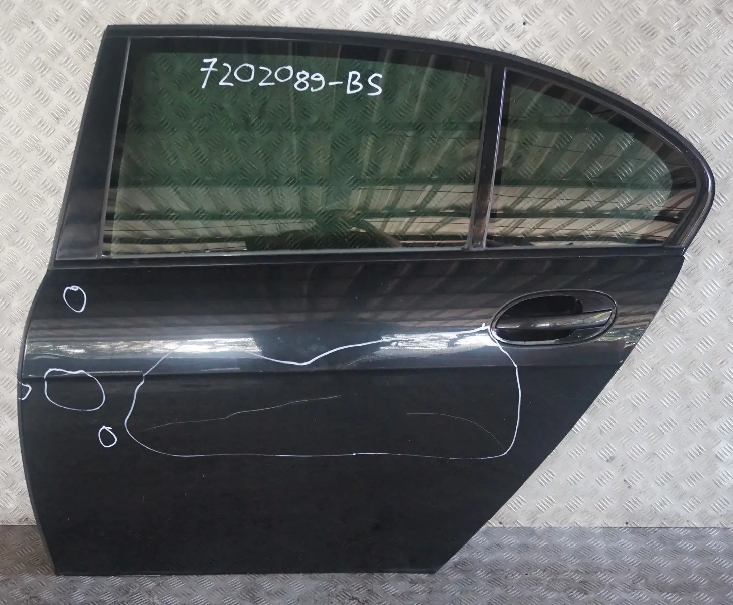 BMW 7 Series E66 Long Door Rear Left N/S Black Sapphire Metallic - 475