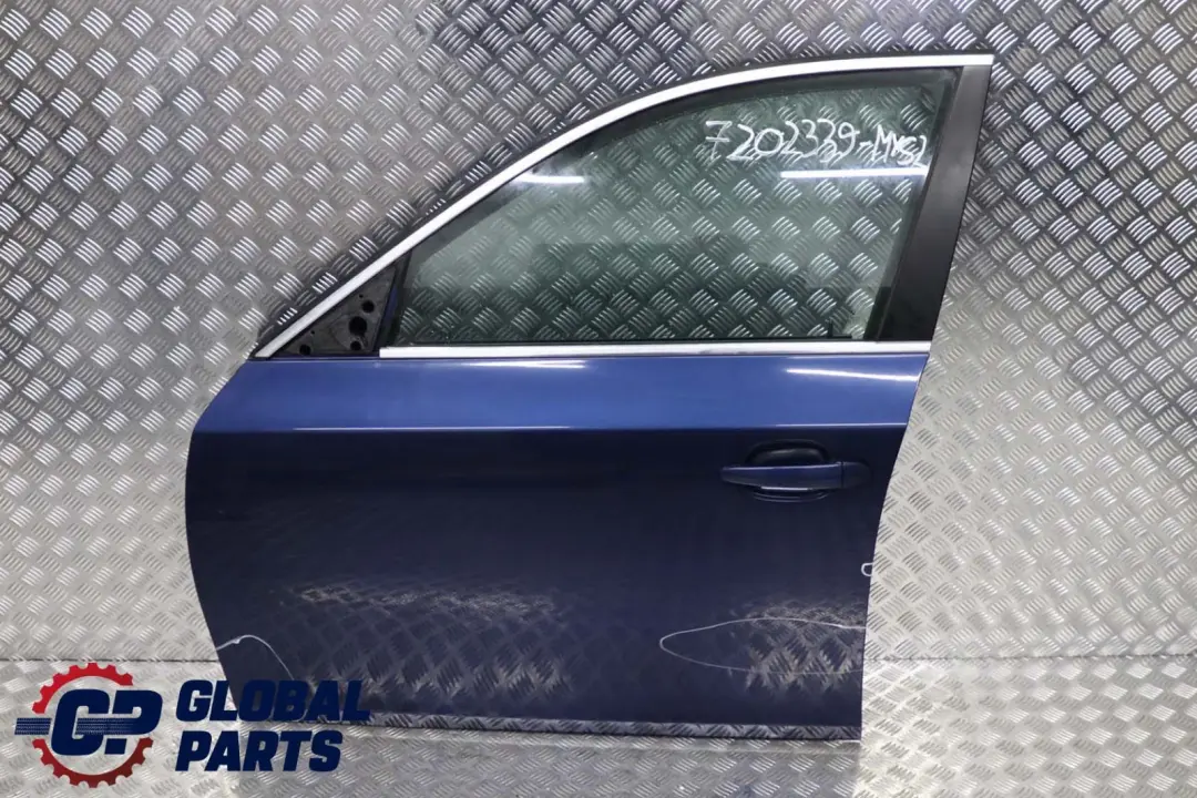 BMW 5 er E60 E61 2 LCI Fahrerseite Tür vorne links Mysticblau Metallic A07 - SKU 7202339-MYS2 - Teilenummer 7202339