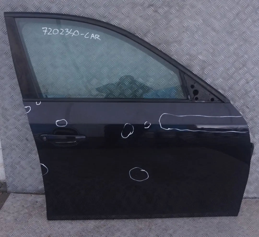 BMW E60 E61 LCI Passeggero Porta Anteriore Destra Nero Carbone - 416 - SKU 7202340-CAR - Numero di parte 7202340