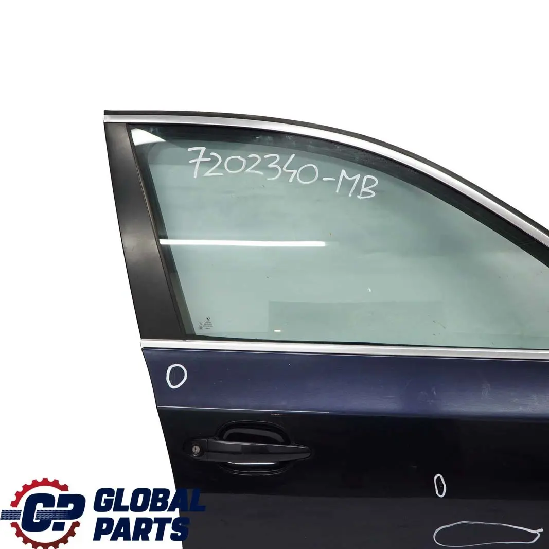 BMW 5 E60 E61 Door Front Right O/S Monacoblau Monaco Blue Metallic - A35 - SKU 7202340-MB - Part number 7202340