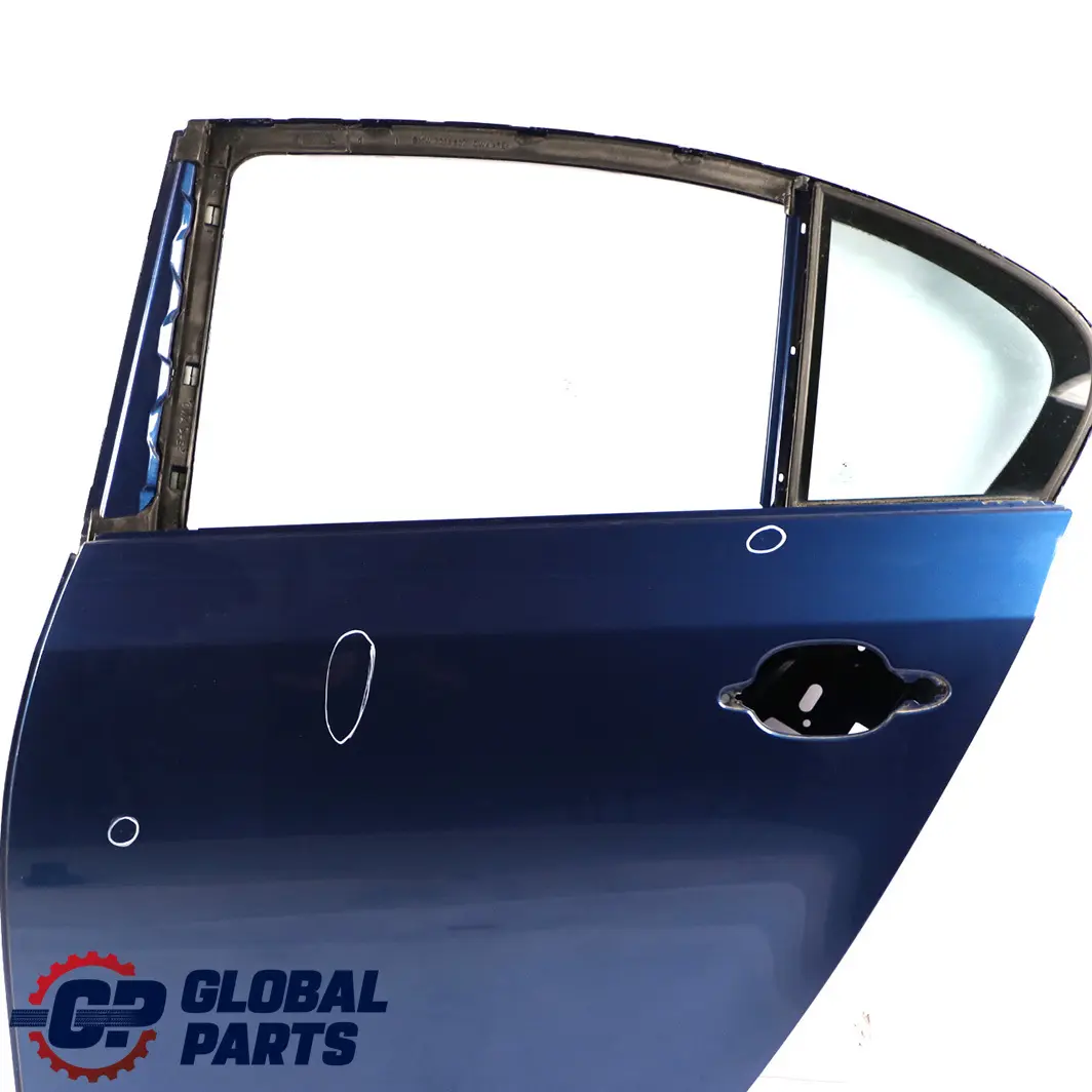 Door Rear Left N/S Le Mans Blau Metallic - 381 to BMW 5 Series E60 Saloon with Part number 7202341 BMW 5 Series E60 Saloon Door Rear Left N/S Le Mans Blau Metallic - 381 - SKU 7202341-LMB - Part number 7202341