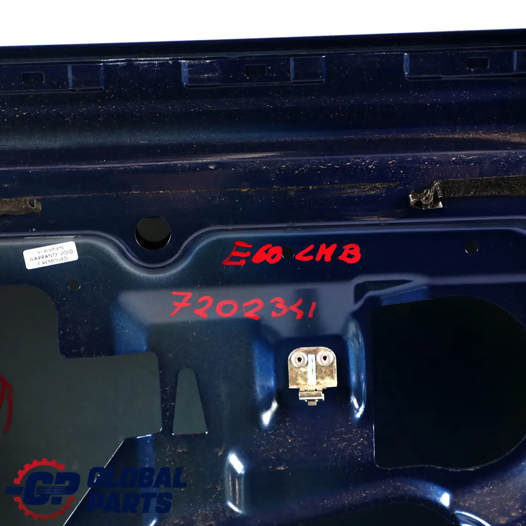 Door Rear Left N/S Le Mans Blau Metallic - 381 to BMW 5 Series E60 Saloon with Part number 7202341 BMW 5 Series E60 Saloon Door Rear Left N/S Le Mans Blau Metallic - 381 - SKU 7202341-LMB - Part number 7202341