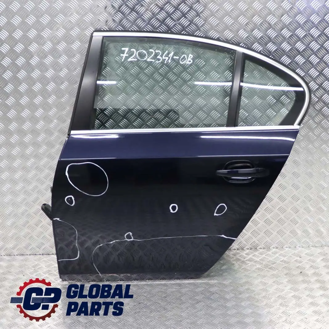 Tür Hinten Links Orientblau Orient Blau Metallic - 317 für BMW 5 E60 mit Teilenummer 7202341 BMW 5 E60 Tür Hinten Links Orientblau Orient Blau Metallic - 317 - SKU 7202341-OB - Teilenummer 7202341