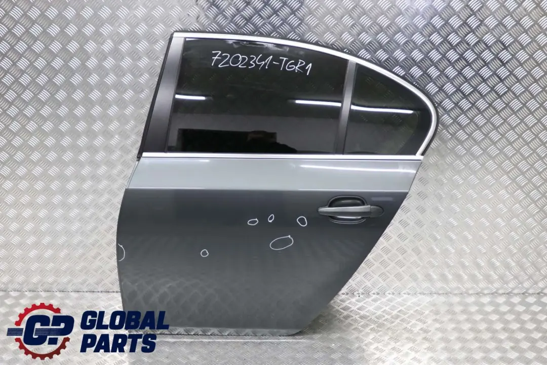 Door Rear Left N/S Titangrau Titan Grey Metallic - 892 to BMW 5 E60 1 with Part number 7202341 BMW 5 E60 1 Door Rear Left N/S Titangrau Titan Grey Metallic - 892 - SKU 7202341-TGR1 - Part number 7202341