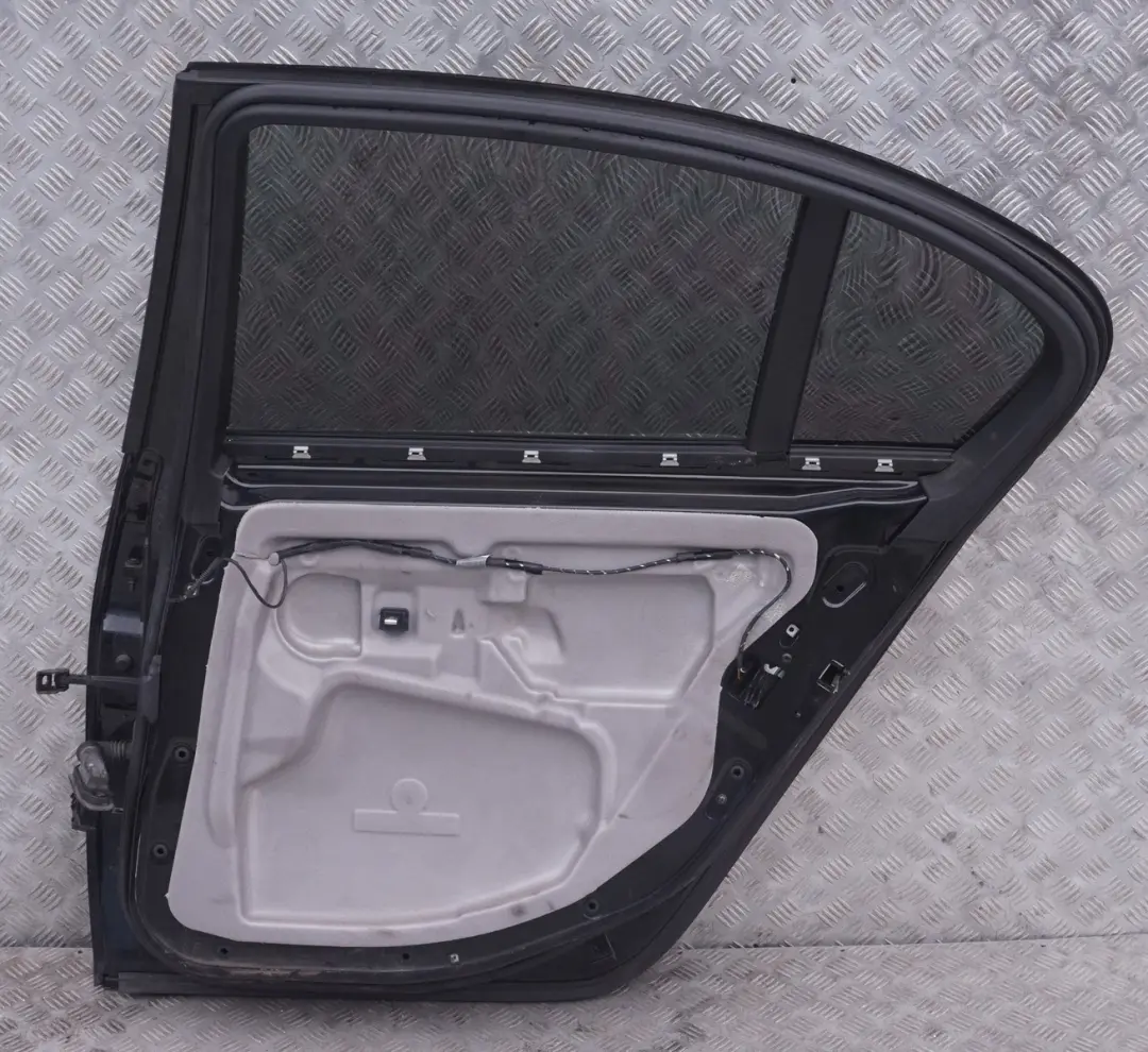 Genuine BMW 5 Series E60 Door Rear Right O/S Black Sapphire Metallic - 475 to with Part number 41527202342 Genuine BMW 5 Series E60 Door Rear Right O/S Black Sapphire Metallic - 475 - SKU 7202342-BS - Part number 41527202342