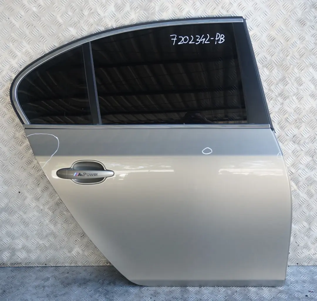 Genuine BMW 5 SERIES E60 E60N Door Rear Right O/S Platinbronze Bronze - A53 to with Part number 7202342 Genuine BMW 5 SERIES E60 E60N Door Rear Right O/S Platinbronze Bronze - A53 - SKU 7202342-PB - Part number 7202342