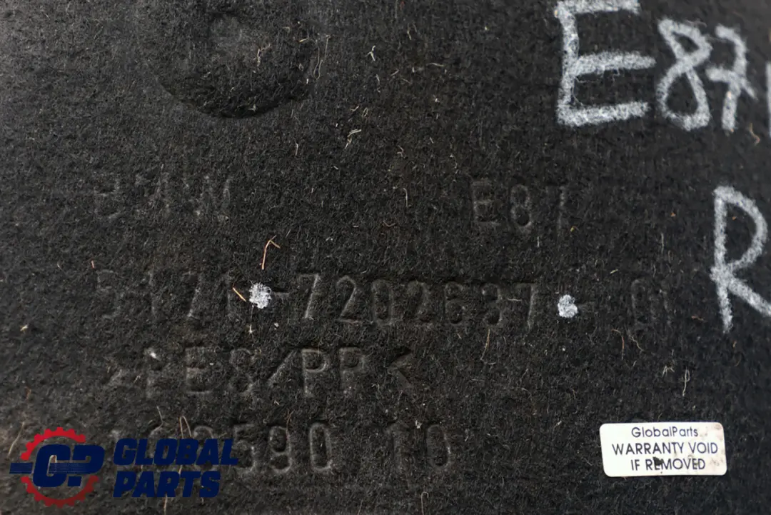 Arch Housing Mud Rear Left N/S to BMW 1 Series E81 E87 LCI Cover Wheel with Part number 7202637 BMW 1 Series E81 E87 LCI Cover Wheel Arch Housing Mud Rear Left N/S - SKU 7202637 - Part number 7202637