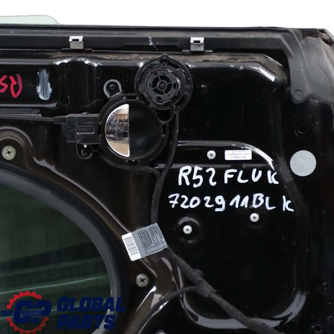 Front Left Door N/S Black to Mini Cooper One 1 R50 R52 R53 with Part number 7202911 Mini Cooper One 1 R50 R52 R53 Front Left Door N/S Black - SKU 7202911-BLK1 - Part number 7202911