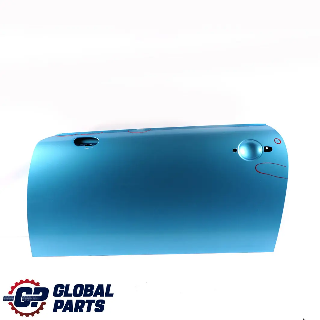 Front Left Door N/S Electric Blue Metallic - 870 to Mini Cooper One 1 R50 R52 R53 with Part number 7202911 Mini Cooper One 1 R50 R52 R53 Front Left Door N/S Electric Blue Metallic - 870 - SKU 7202911-ELB1 - Part number 7202911