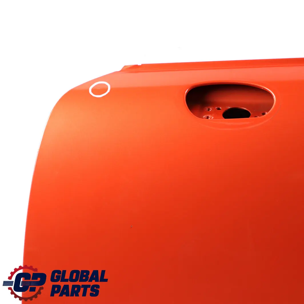 Front Left Door N/S Hot Orange Metallic - A26 to Mini Cooper One R50 R52 R53 with Part number 7202911 Mini Cooper One R50 R52 R53 Front Left Door N/S Hot Orange Metallic - A26 - SKU 7202911-HOT - Part number 7202911
