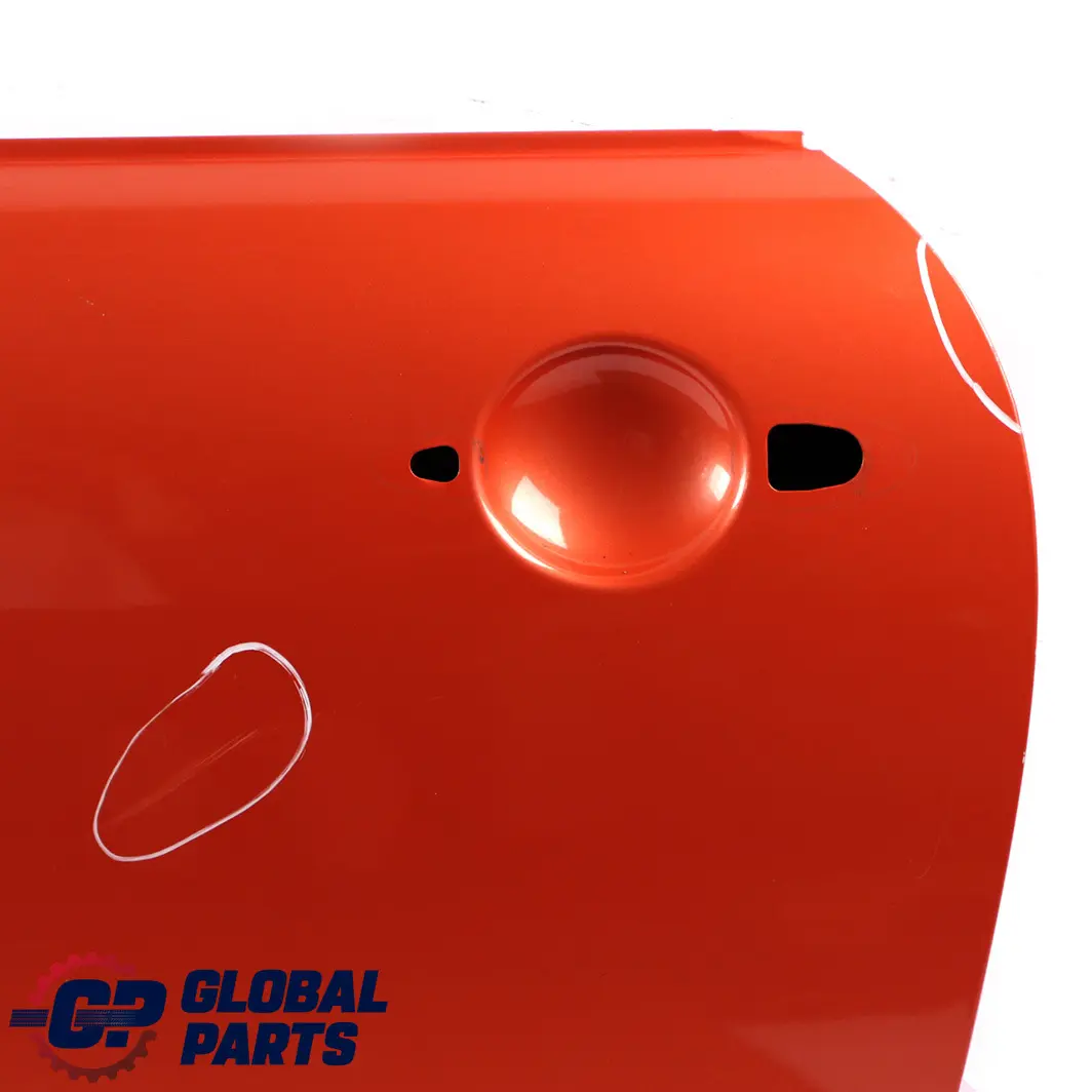 Front Left Door N/S Hot Orange Metallic - A26 to Mini Cooper One R50 R52 R53 with Part number 7202911 Mini Cooper One R50 R52 R53 Front Left Door N/S Hot Orange Metallic - A26 - SKU 7202911-HOT - Part number 7202911