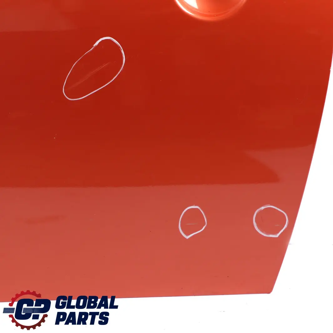 Front Left Door N/S Hot Orange Metallic - A26 to Mini Cooper One R50 R52 R53 with Part number 7202911 Mini Cooper One R50 R52 R53 Front Left Door N/S Hot Orange Metallic - A26 - SKU 7202911-HOT - Part number 7202911