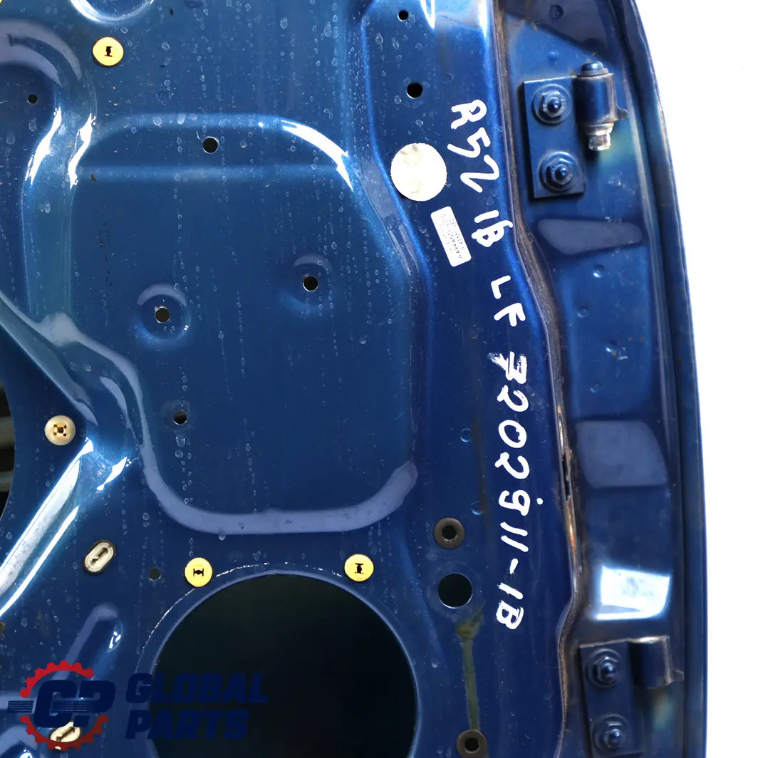 Front Left Door N/S Lightning Blue Metallic - A63 to Mini Cooper R50 R52 R53 with Part number 7202911 Mini Cooper R50 R52 R53 Front Left Door N/S Lightning Blue Metallic - A63 - SKU 7202911-LB - Part number 7202911