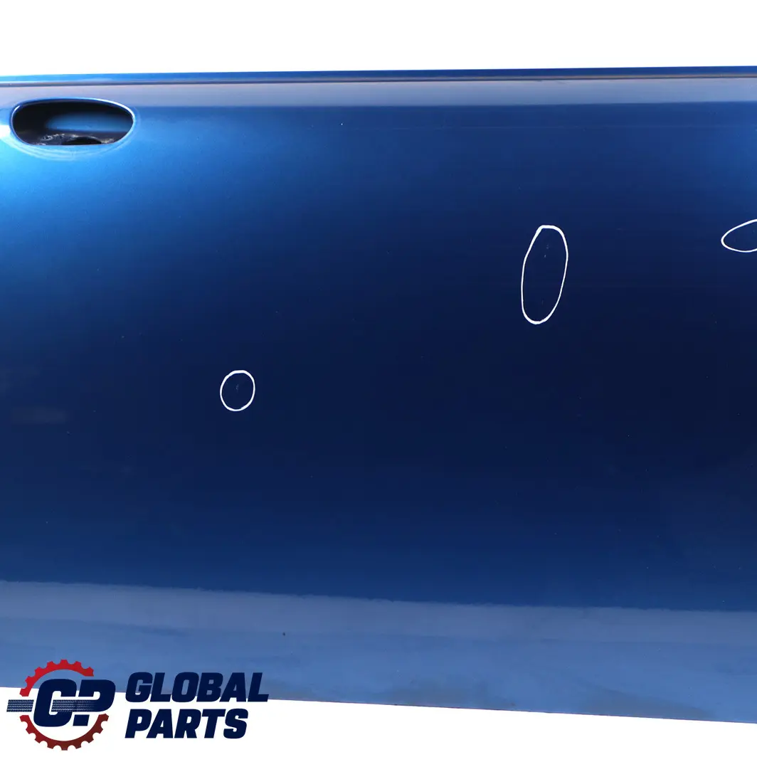 Front Left Door N/S Lightning Blue Metallic - A63 to Mini Cooper R50 R52 R53 with Part number 7202911 Mini Cooper R50 R52 R53 Front Left Door N/S Lightning Blue Metallic - A63 - SKU 7202911-LB - Part number 7202911