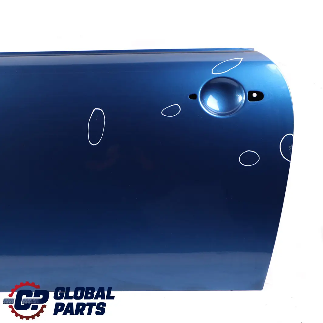 Front Left Door N/S Lightning Blue Metallic - A63 to Mini Cooper R50 R52 R53 with Part number 7202911 Mini Cooper R50 R52 R53 Front Left Door N/S Lightning Blue Metallic - A63 - SKU 7202911-LB - Part number 7202911