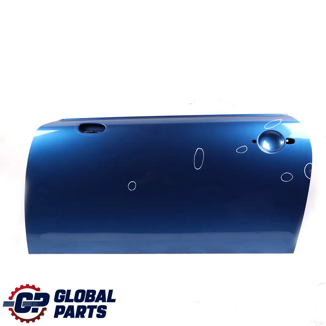 Front Left Door N/S Lightning Blue Metallic - A63 to Mini Cooper R50 R52 R53 with Part number 7202911 Mini Cooper R50 R52 R53 Front Left Door N/S Lightning Blue Metallic - A63 - SKU 7202911-LB - Part number 7202911