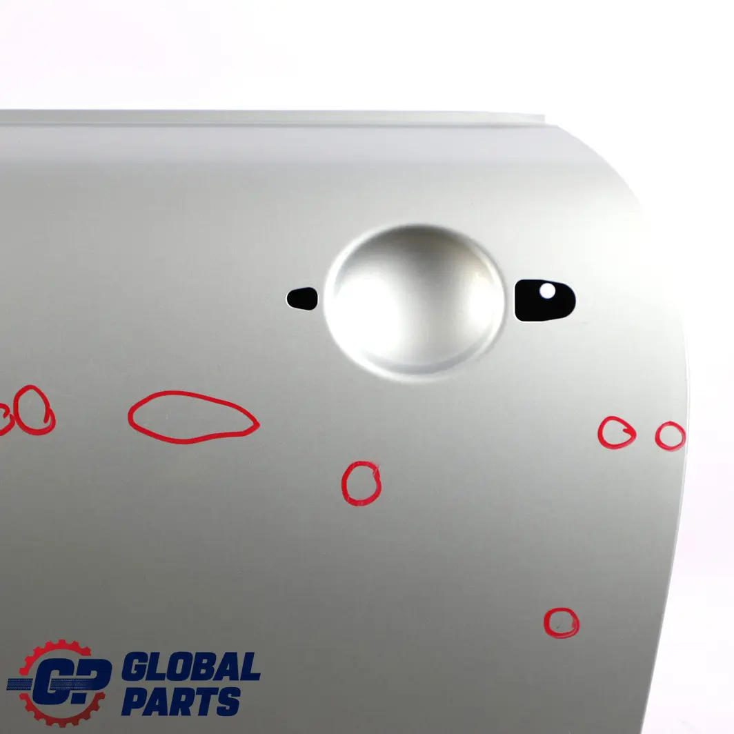 Front Left Door N/S Pure Silver Metallic - 900 to Mini Cooper One 2 R50 R52 R53 with Part number 7202911 Mini Cooper One 2 R50 R52 R53 Front Left Door N/S Pure Silver Metallic - 900 - SKU 7202911-PS2 - Part number 7202911
