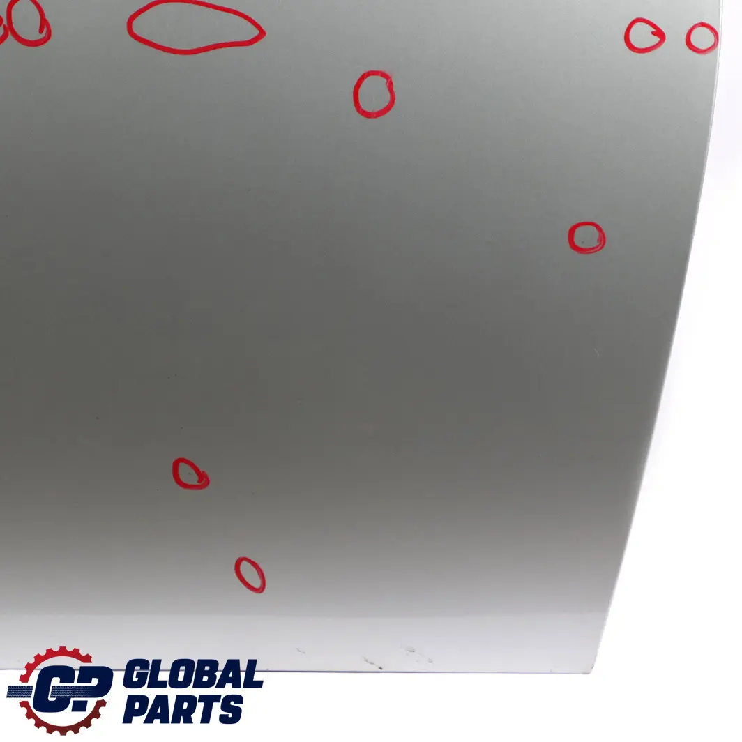 Front Left Door N/S Pure Silver Metallic - 900 to Mini Cooper One 2 R50 R52 R53 with Part number 7202911 Mini Cooper One 2 R50 R52 R53 Front Left Door N/S Pure Silver Metallic - 900 - SKU 7202911-PS2 - Part number 7202911