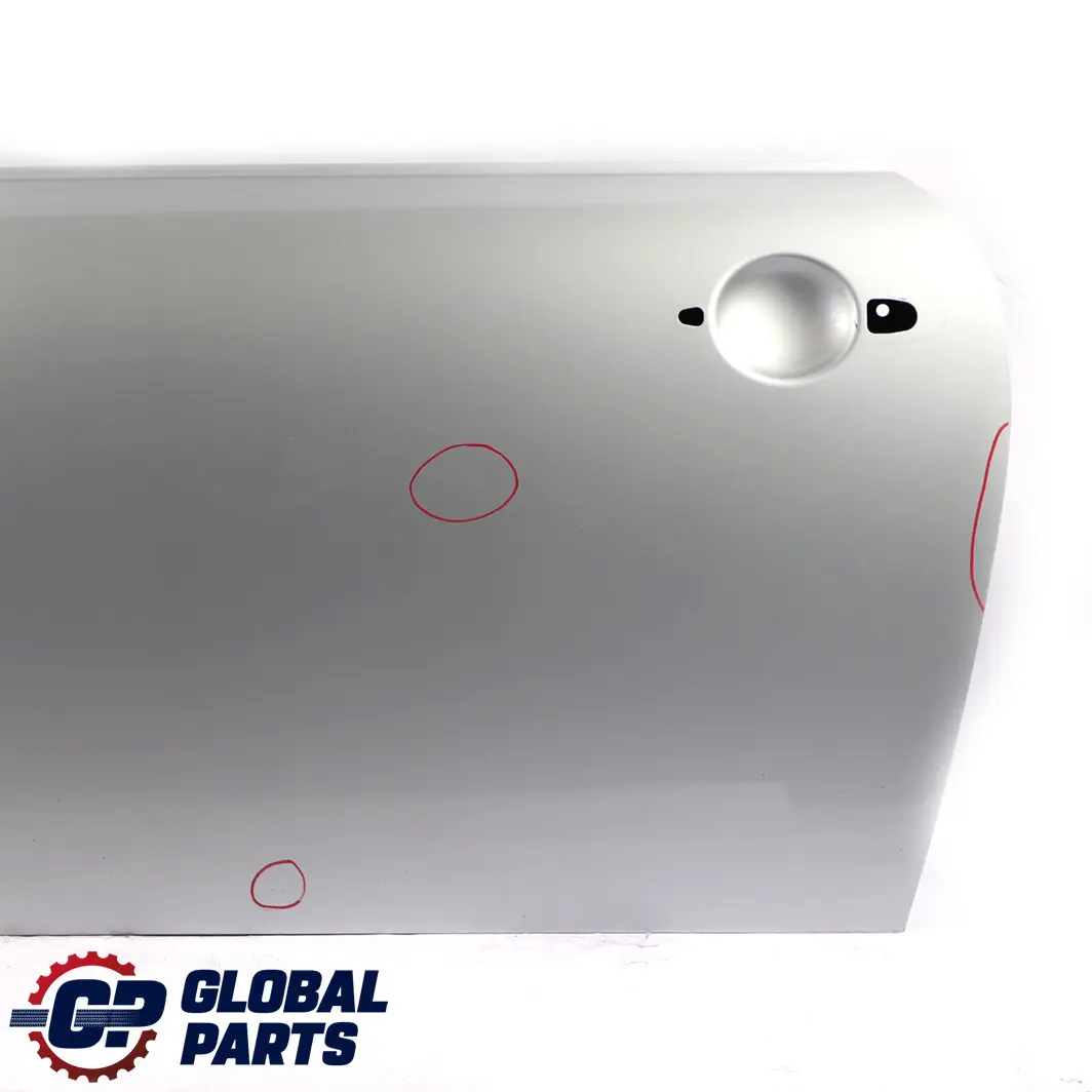 Front Left Door N/S Pure Silver Metallic - 900 to Mini Cooper One R50 R52 R53 with Part number 7202911 Mini Cooper One R50 R52 R53 Front Left Door N/S Pure Silver Metallic - 900 - SKU 7202911-PS4 - Part number 7202911