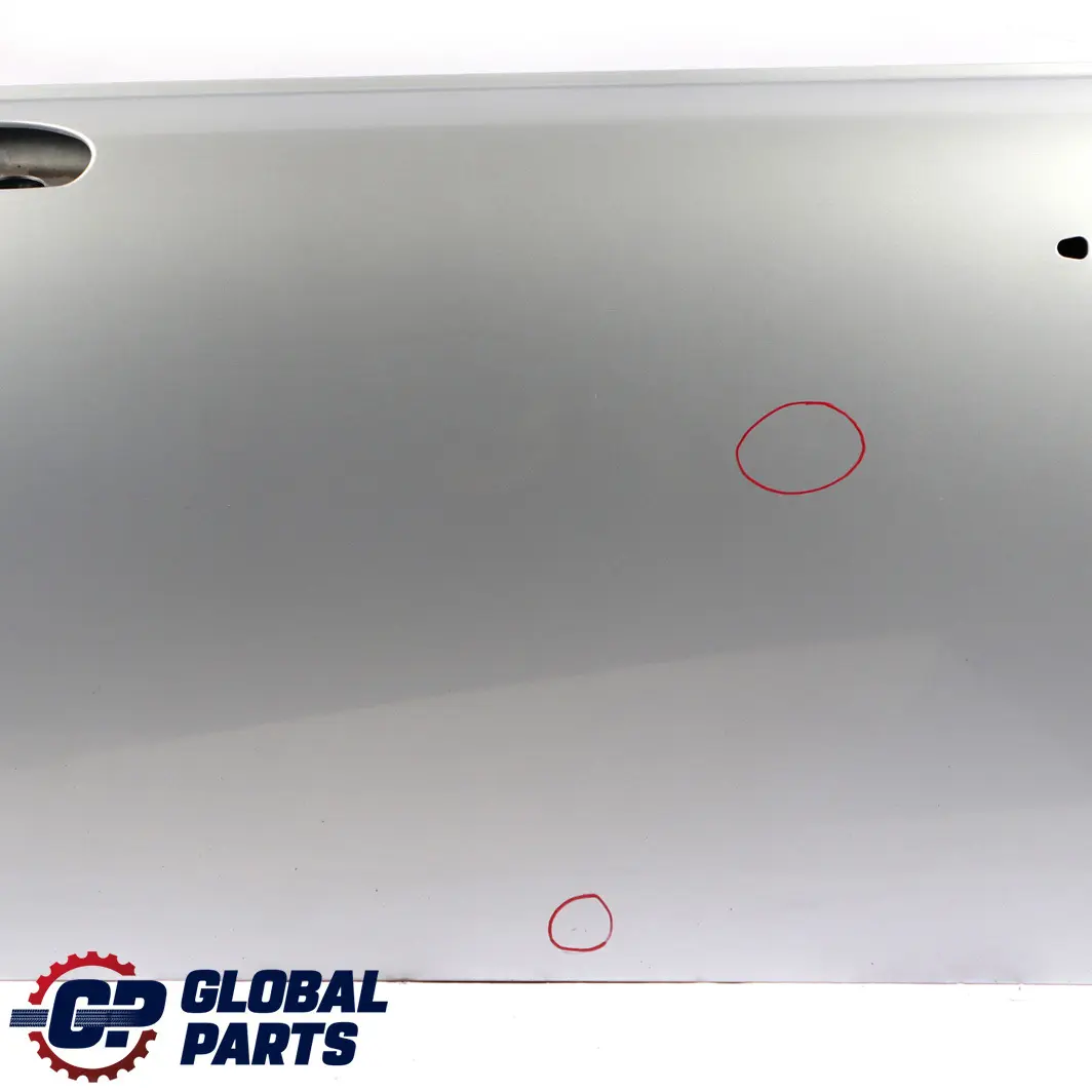 Front Left Door N/S Pure Silver Metallic - 900 to Mini Cooper One R50 R52 R53 with Part number 7202911 Mini Cooper One R50 R52 R53 Front Left Door N/S Pure Silver Metallic - 900 - SKU 7202911-PS4 - Part number 7202911