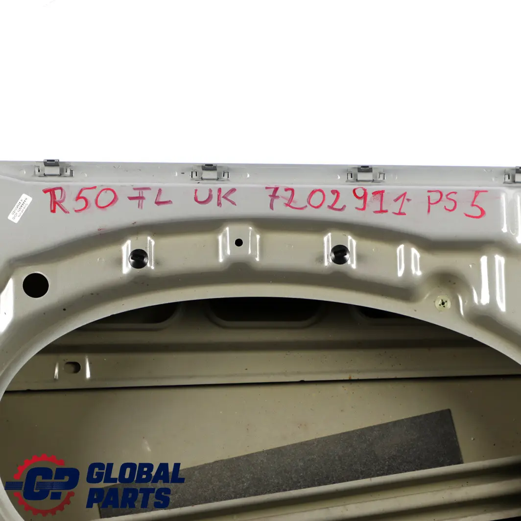 Front Left Door N/S Pure Silver Metallic 900 to BMW Mini Cooper One R50 R52 R53 5 with Part number 7202911 BMW Mini Cooper One R50 R52 R53 5 Front Left Door N/S Pure Silver Metallic 900 - SKU 7202911-PS5 - Part number 7202911