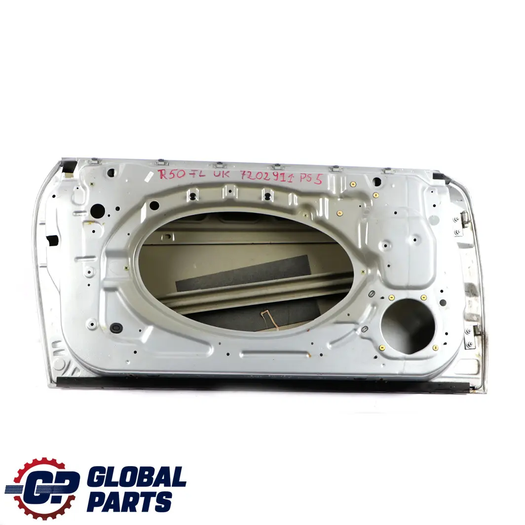 Front Left Door N/S Pure Silver Metallic 900 to BMW Mini Cooper One R50 R52 R53 5 with Part number 7202911 BMW Mini Cooper One R50 R52 R53 5 Front Left Door N/S Pure Silver Metallic 900 - SKU 7202911-PS5 - Part number 7202911