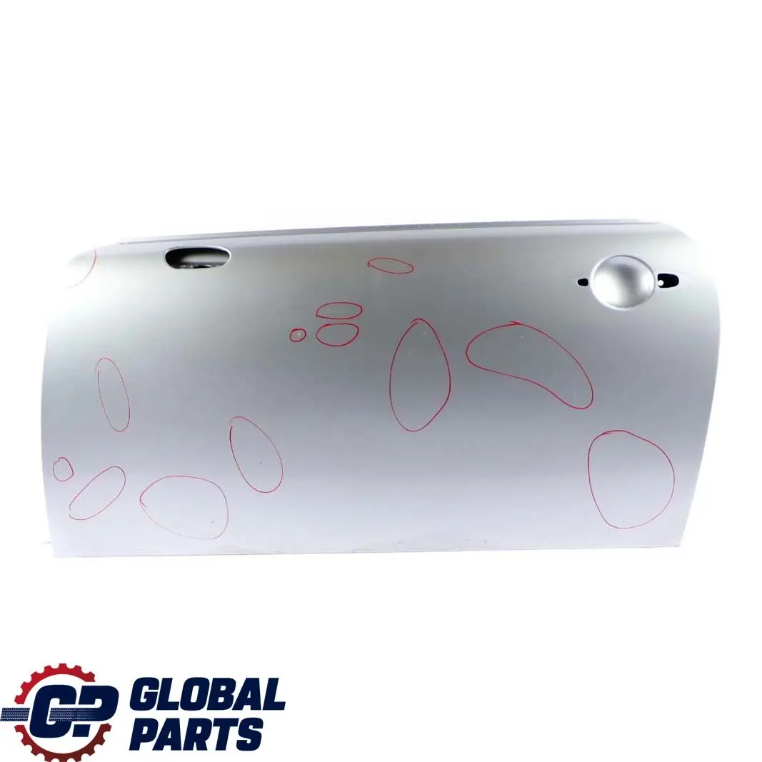 Front Left Door N/S Pure Silver Metallic 900 to BMW Mini Cooper One R50 R52 R53 6 with Part number 7202911 BMW Mini Cooper One R50 R52 R53 6 Front Left Door N/S Pure Silver Metallic 900 - SKU 7202911-PS6 - Part number 7202911