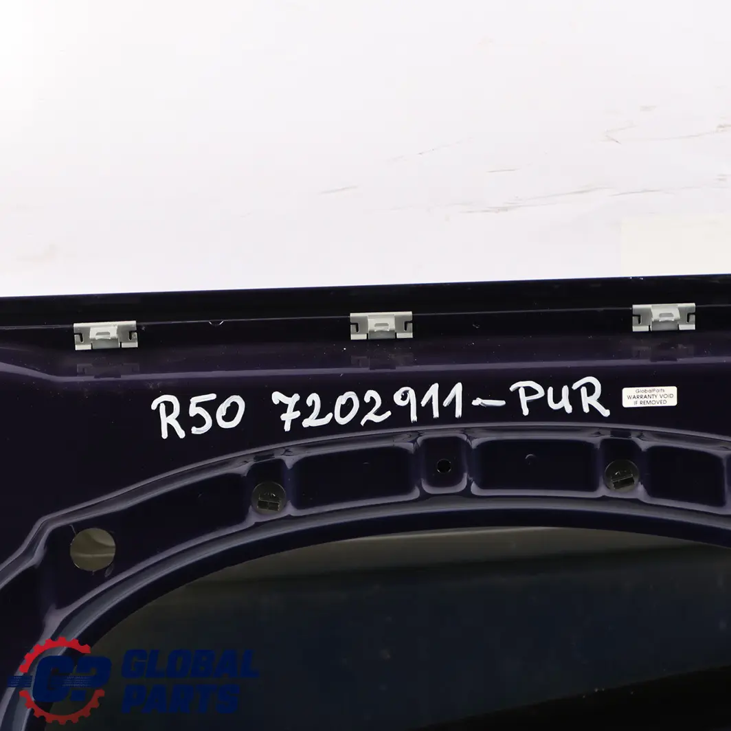Front Left Door N/S Black-eye Purple Metallic - A24 to Mini Cooper One R50 R52 R53 with Part number 7202911 Mini Cooper One R50 R52 R53 Front Left Door N/S Black-eye Purple Metallic - A24 - SKU 7202911-PUR - Part number 7202911