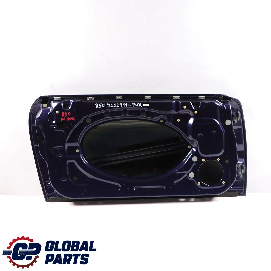 Mini Cooper One R50 R52 R53 Front Left Door N/S Black-eye Purple Metallic - A24 - SKU 7202911-PUR - Part number 7202911